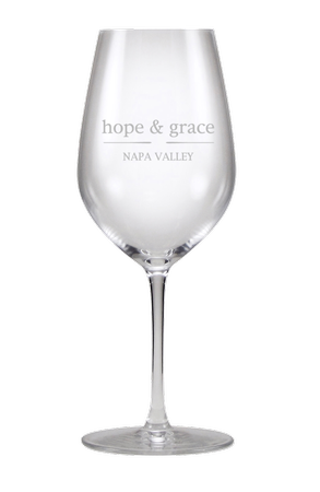 hope & grace Bordeaux Logo Glass