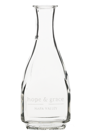 hope & grace Etched Logo Carafe