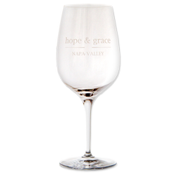 hope & grace Bordeaux Logo Glass