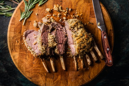 Panko-Crusted Rack of Lamb