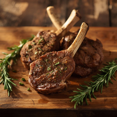 Mustard & Herb Crusted Lamb Chops